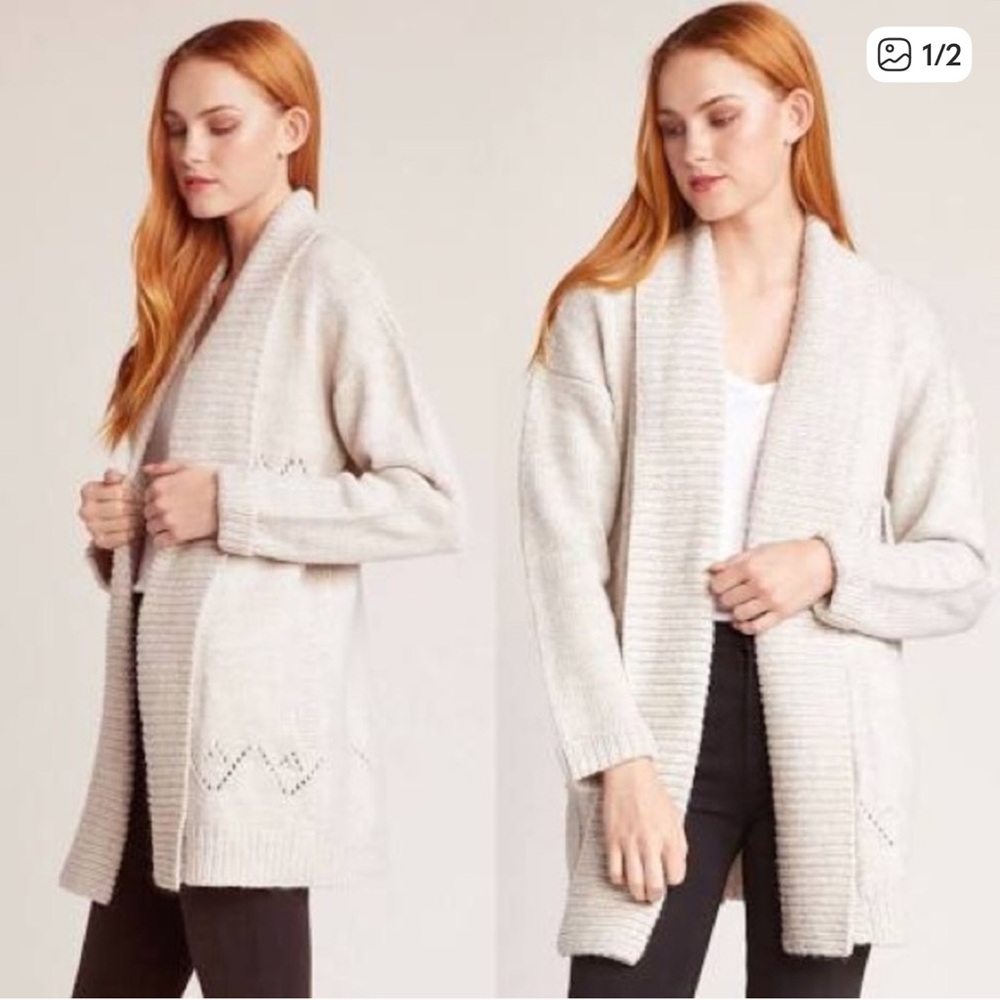 Jack by BB Dakota Cream Knit Cardigan Cabin Core size M cozy